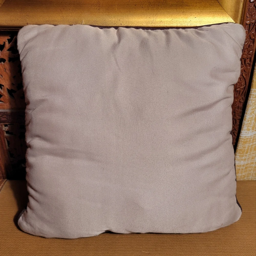 Thankful Felt Appliqué and Embroidered Fall Leaf Pillow